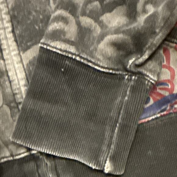 Rare Vintage Y2K Lucky Brand Embroidered Boho Asian Zip Hoodie Size XS - Picture 8 of 12